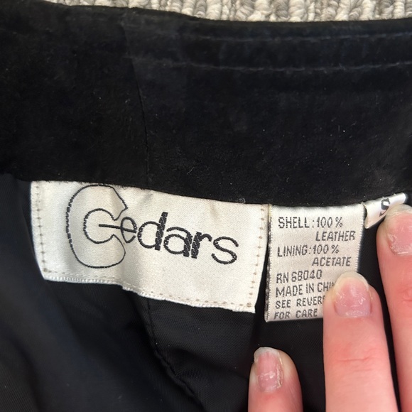 100% Real Leather Black Fringe Wrap Skirt VINTAGE WITH TAGS - Picture 2 of 4